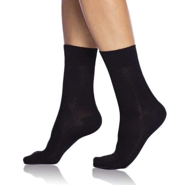 BAMBUS LADIES COMFORT SOCKS 5x - Dámské bambusové ponožky 5 ks - černá
