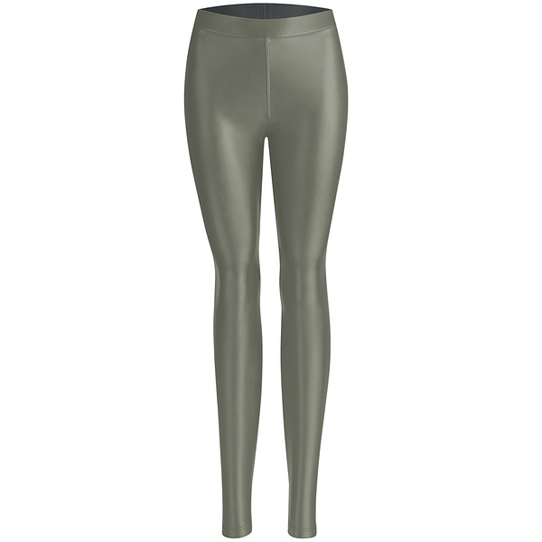 NUR DIE LEDEROPTIK LEGGINGS - Dámské legíny koženého vzhledu - světle zelená