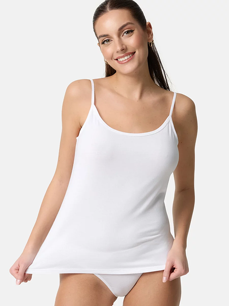 NUR DIE COTTON CAMISOLE - Dámská košilka - bílá