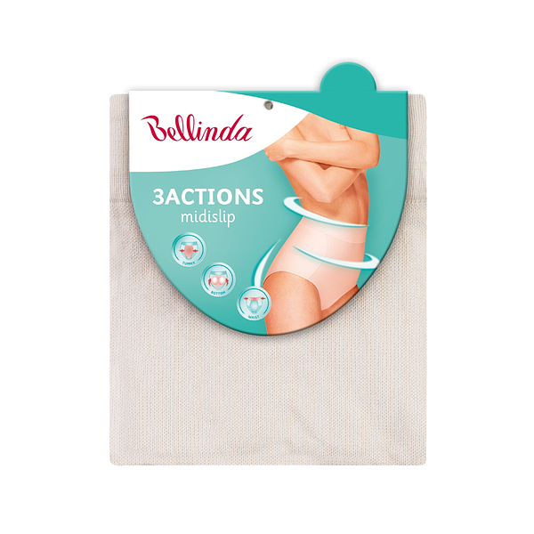 3ACTIONS MIDISLIP - Formující kalhotky - tělová