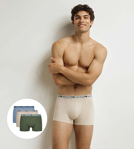 DIM COTTON STRETCH BIO BOXER 3x