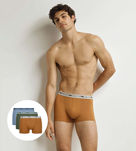 DIM COTTON STRETCH BIO BOXER 3x